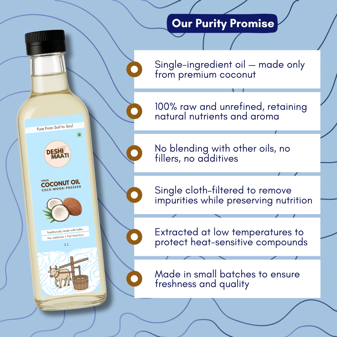 Wood-Pressed Coconut Oil