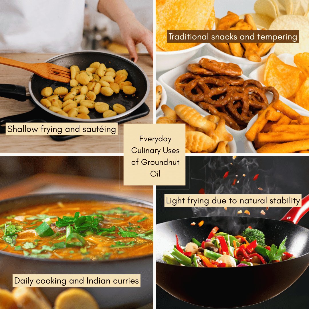 Wood-Pressed Groundnut Oil