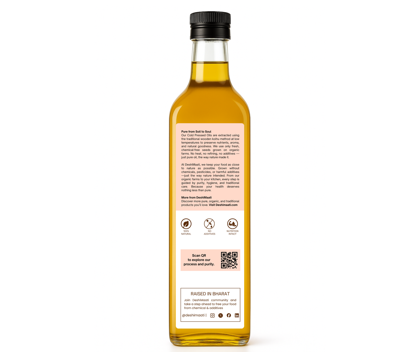 Wood-Pressed Groundnut Oil