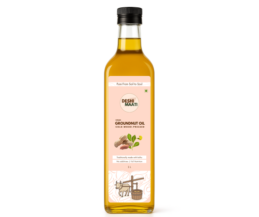 Wood-Pressed Groundnut Oil
