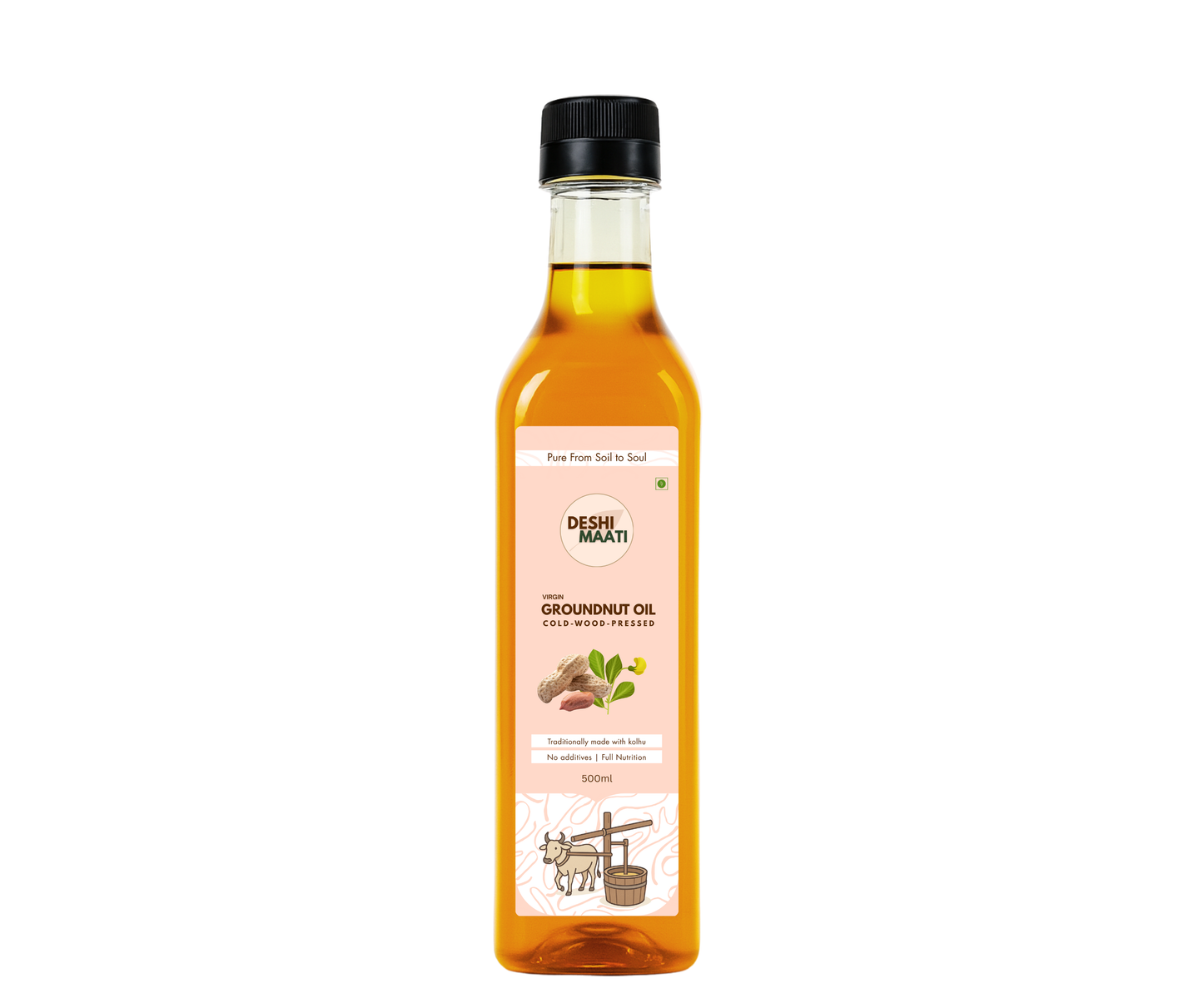 Wood-Pressed Groundnut Oil