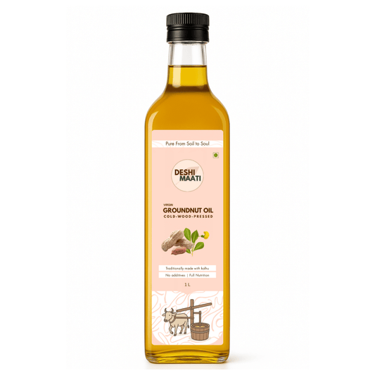 Wood-Pressed Groundnut Oil